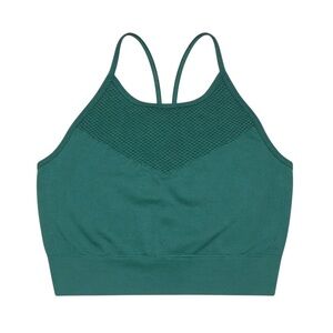 Women's Green Sports Crop Top
